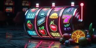 Classic slot reels on bd98 with warm lights and simple game layout